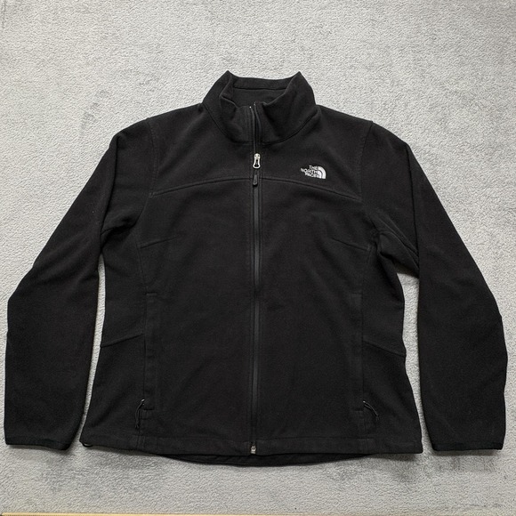 North Face Jacket Women Extra Large Fleece Full Zip Outdoors Hiking Cold Weather - Picture 1 of 4
